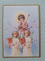 Régi húsvéti képeslap angyalos levelezőlap