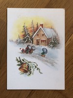 Kellemes Karácsonyi Ünnepeket képeslap - Dr. Köhlerné Molnár Katalin rajz