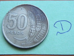 URUGUAY 50 PESOS 1970 KALÁSZ, Réz-nikkel #D