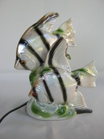 Hal pár Elka jelzéssel porcelán halas lámpa