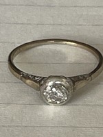 Érintetlen eredeti gyémánttal díszített 14 kr arany gyűrű eladó!Ara:38000.-