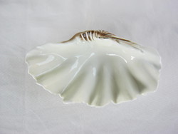 Retro ... Hollóházi porcelán kagyló alakú tál