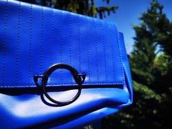 Blue shoulder bag