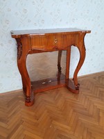 Barokk faragott konzol asztal