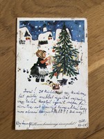 Kellemes Karácsonyi Ünnepeket - Heinzelmann Emma rajzos képeslap