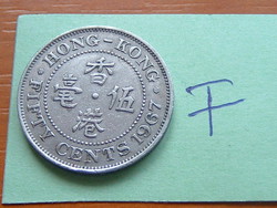 HONG KONG 50 CENT 1967 Réz-nikkel #F