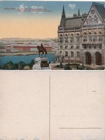 Budapest Országház Andrássy szobrával  kb1910 RK Magyar Hungary