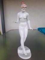 Ritka gyűjtői Káldor Aurél Aquincum Vízbelépő nő akt figura