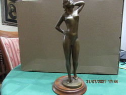 Bronz akt szobor 30 cm