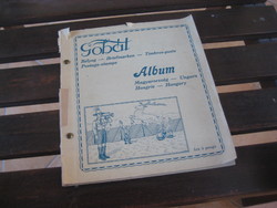 Gobát stamp album, 50 pages, including some stamps from the 1930s
