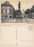 Győr Kisfaludy Károly szobra kb1930 RK Magyar Hungary
