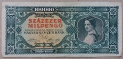 Magyarország 100.000 Milpengő 1946 F