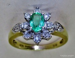 Smaragd köves gyűrű