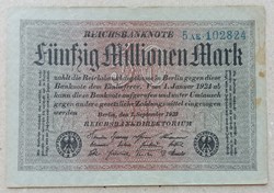 Németország 50 millió Márka 1923 F