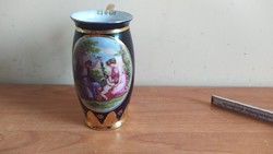 Különleges Vintage porcelan pohár Karlsbad (szívórésszel)