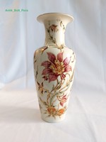 Zsolnay Nagy 34cm. Kézzel festett Orchideás Váza. Hibátlan!
