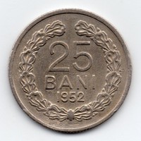 Románia 25 román bani, 1952