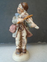 Antik német porcelán figura a cigány hegedűs kisebb javítással amit fotóztam 12,5 cm