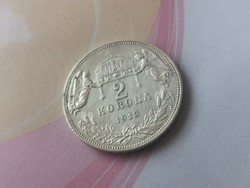 1913 ezüst 2 korona,magyar 10 gramm