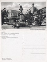 Miskolc Erzsébet tér a Kossuth szoborral kb1930 RK Magyar Hungary