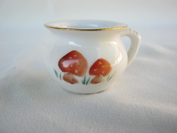 Retro ... Aquincumi porcelain mushroom mini cup