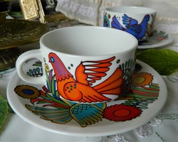 Villeroy & boch acapulco set, cup and saucer, pigeon flower