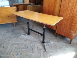 Fémvázas régi állítható retro íróasztal loft asztal