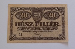 20 Fillér 1920, Vf.