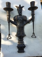 Antik kovácsoltvas lámpa