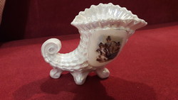Antique porcelain vase, cornucopia