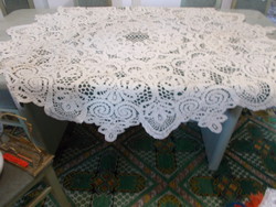 Miracle beautiful large size round beaten lace tablecloth 140 cm in diameter