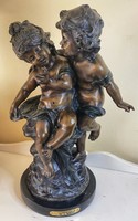 AUGUSTE MOREAU NAGYMÉRETŰ BRONZ SZOBRA