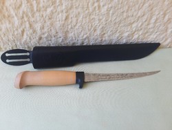 Eredeti finn, hal filéző kés J. Marttiini Finland fanyelű! (27 cm)