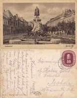 Szekszárd Garay tér Kossuth szobor  1948 RK Magyar Hungary