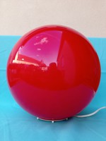 Wofi design,piros, gömb asztali lámpa