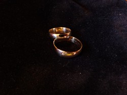 14 karátos arany karikagyűrűk