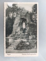 Régi képeslap Szeged Lourdesi barlangkápolna