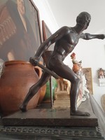 Bronz Gladiátor szobor