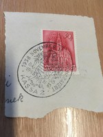 1938 Kassa visszatért bélyegzés papíron .