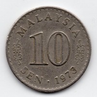 Malaysia 10 sen, 1973