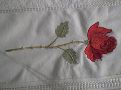 Towel - new - 90 x 48 cm - embroidered - towel - terrycloth
