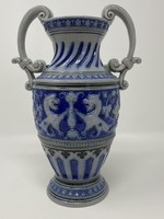 Antique Merkelbach blue gray ceramic vase - cz