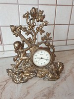 Putto angel statue, Russian slava, fireplace clock for sale!