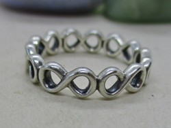 Különleges végtelen szimbólumos  ezüst gyűrű