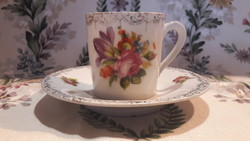 Antik Altwien porcelán kávés csésze tányérral