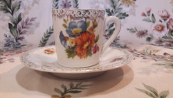 Antik Altwien porcelán kávés csésze tányérral 3.