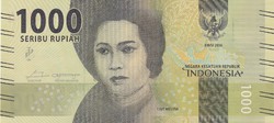 Indonézia 1000 rúpia, 2016, UNC bankjegy