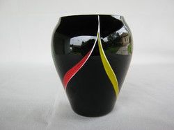 Retro ... fekete üveg váza