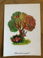 Kellemes Húsvéti Ünnepeket képeslap - Hernádi Paula rajz