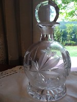 Lead crystal brandy-liqueur decanter